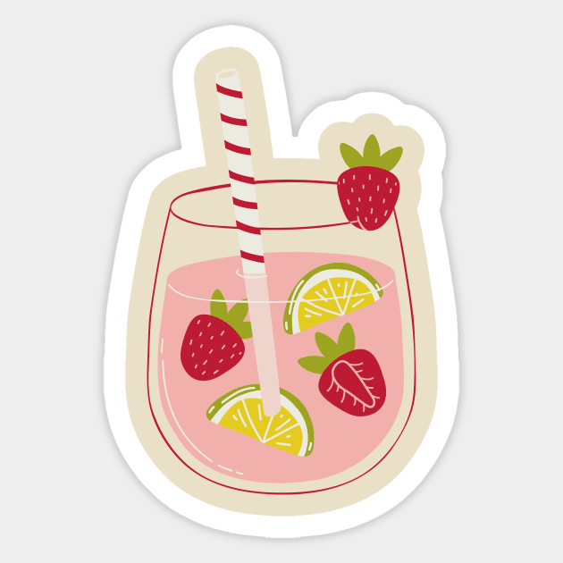 Strawberry Lemon Juice Shirt Icecream Burger Soda Pastry Laugh Joke Hungry Snack Gift Sarcastic Happy Fun Introvert Awkward Geek Hipster Silly Inspirational Motivational Birthday Present Sticker by EpsilonEridani